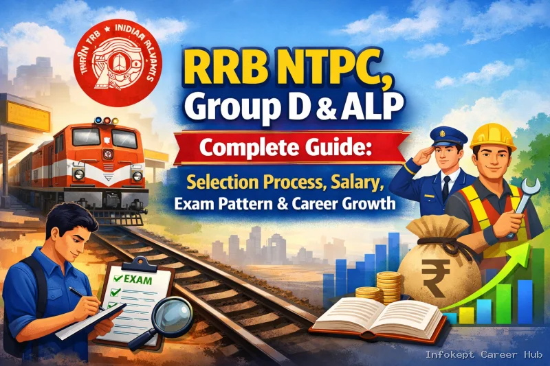 RRB NTPC Group D and ALP Complete Guide Selection Process Salary Exam Pattern and Career Growth