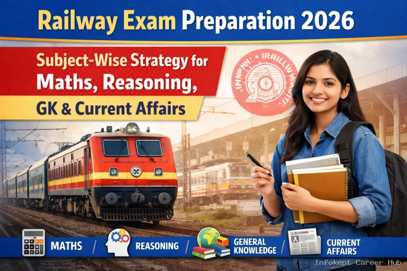 Railway Exam Preparation 2026 Subject Wise Strategy for Maths Reasoning GK and Current Affairs