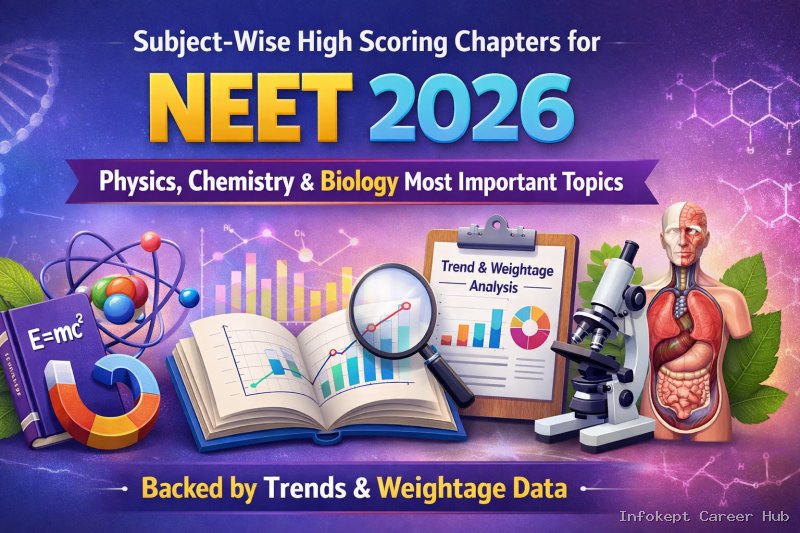 Subject Wise High Scoring Chapters for NEET 2026 Physics Chemistry and ...